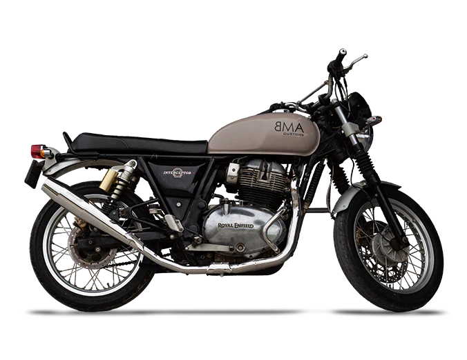 Royal Enfield Interceptor 650 / GT 650 / Bear 650 Redline 2x1 Full System Exhaust | Silver Stallion Performance | Silver / Black Matte / Brushed — Silver