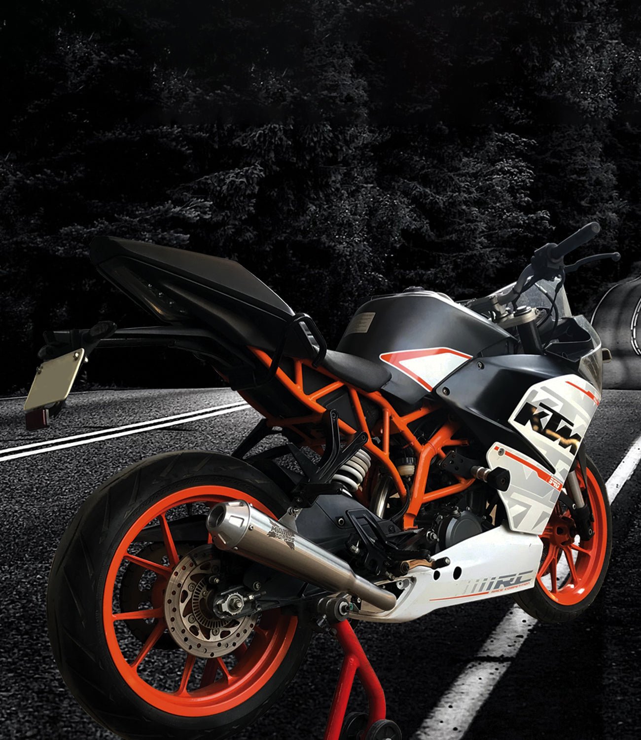 Mototorque Performance Exhaust System for KTM | Stainless Steel Slip-On Semi Full Exhaust with DB Killer | Lightweight Racing Exhaust image 3