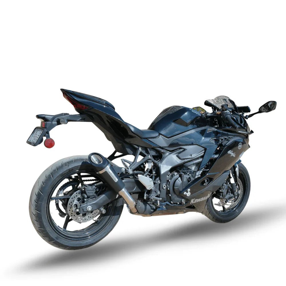 Barrel Outlaw 2.0 Slip-On Exhaust for Kawasaki ZX-4R / ZX-4RR (Black) | 304 Stainless Steel Performance Exhaust image 6