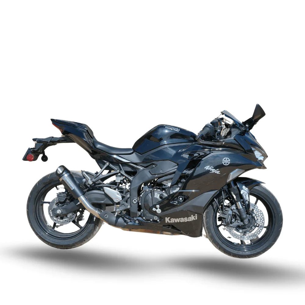 Barrel Outlaw 2.0 Slip-On Exhaust for Kawasaki ZX-4R / ZX-4RR (Black) | 304 Stainless Steel Performance Exhaust image 5