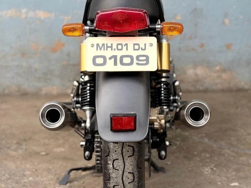 AEW TE104 Edge Performance Exhaust for Royal Enfield Interceptor 650 / Continental GT 650 | Stainless Steel Variants — Stainless Steel Mirror Polish image 5