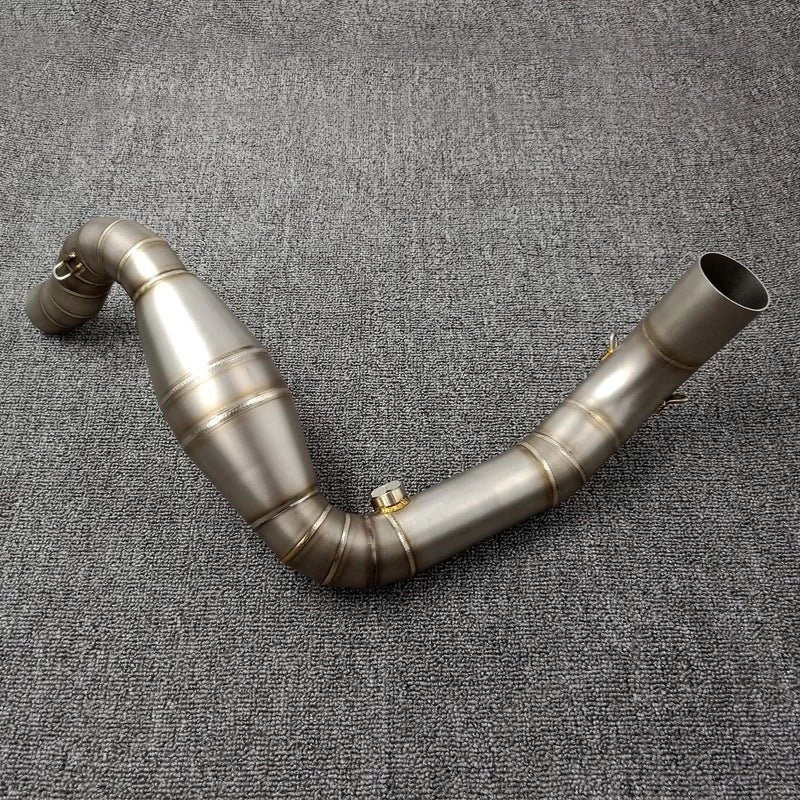 Barrel Rogue 2.0 Exhaust for TVS Apache RR 310 (BS4 & BS6) with Subheader Pipe | 304 Stainless Steel Slip-On Performance Exhaust (Black & Steel) — Steel / BS6 image 4