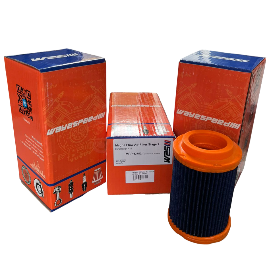 Way2Speed MagnaFlow Performance Air Filter for Royal Enfield Himalayan 411 / Scram 411 – Nano Fiber Stage 2 Filter Upgrade image 3