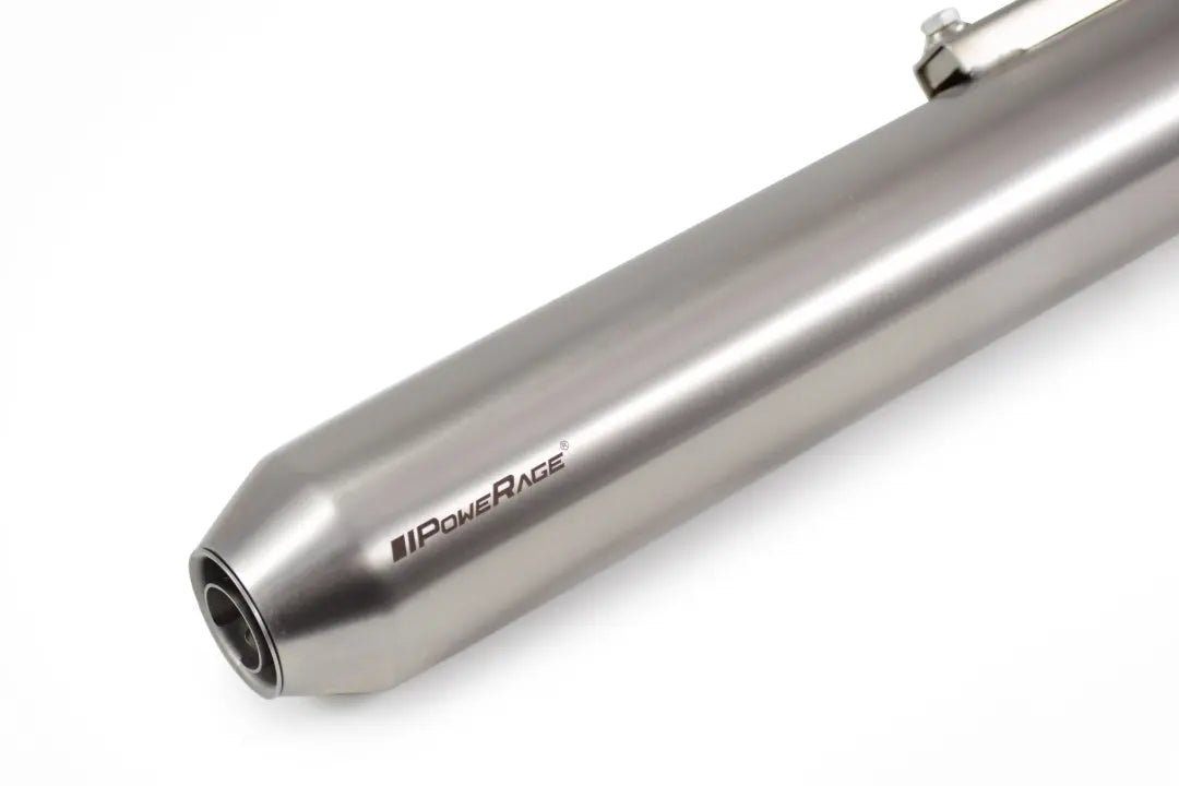 Powerage Slip-On Exhaust for Royal Enfield Classic 350 Reborn / Meteor 350 - Brushed Steel image 4