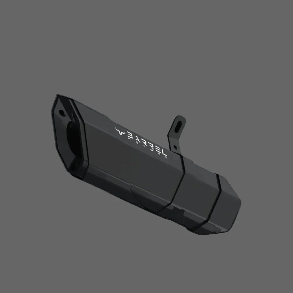 Barrel Rogue Black Slip-On Exhaust with Link Pipe for KTM Duke 390 / RC 390 / Adventure 390 / Duke 250 | 304 Stainless Steel (Rogue 1.0 & Rogue 2.0) — Rogue 2.0 / KTM Duke 390 BS6
