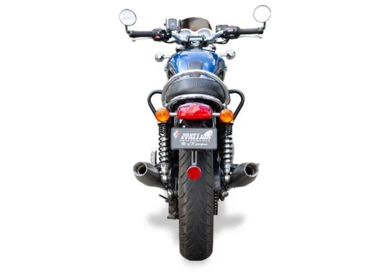 Triumph Bonneville T120 1200 Full System Exhaust | Silver Stallion Performance | Silver / Black Matte / Brushed — Silver