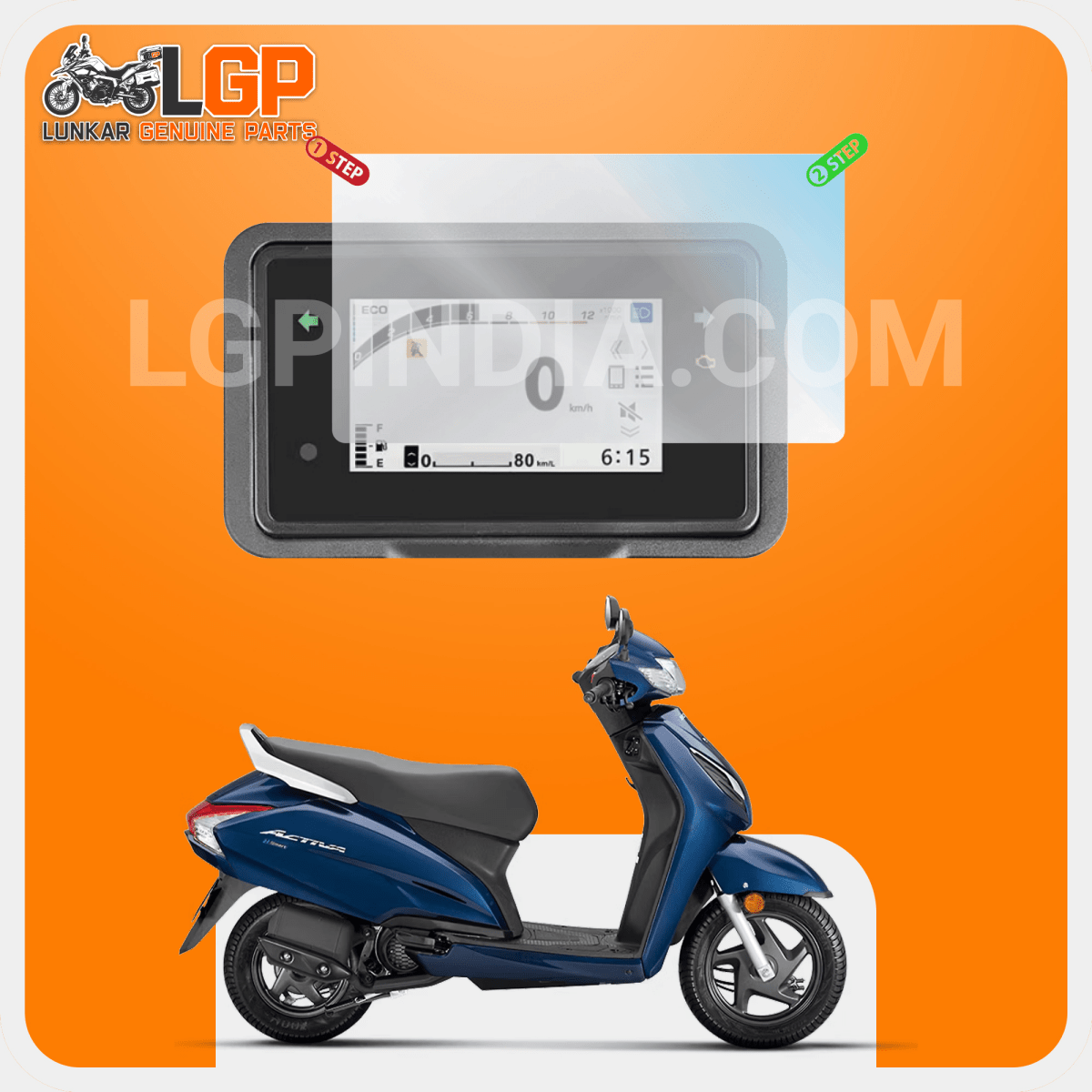 LGP SCREEN GUARD DISPLAY PROTECTOR HONDA — ACTIVA - 4G image 9