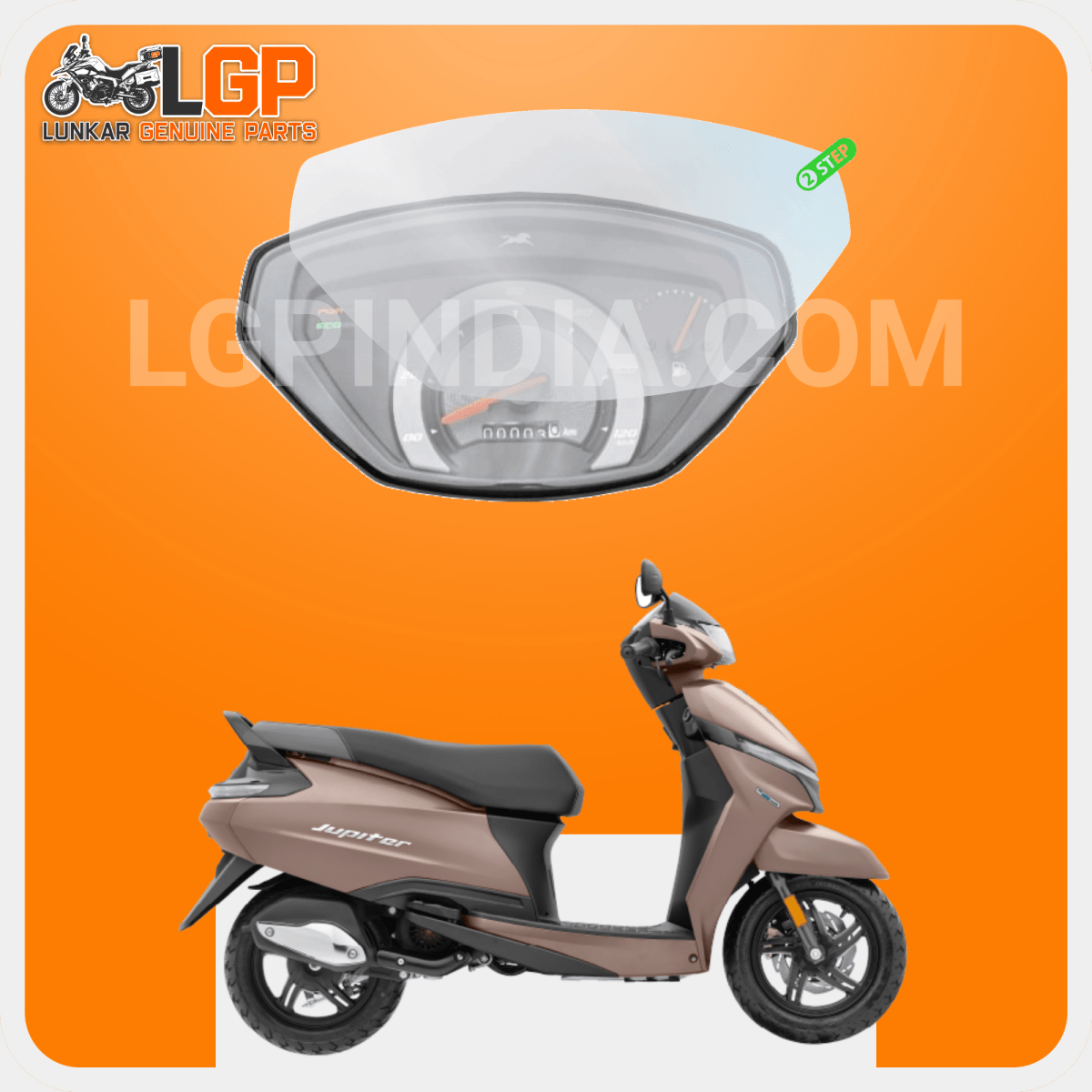 LGP SCREEN GUARD DISPLAY PROTECTOR TVS — JUPITER 110 ZX (WITH BUTTON HOLE) image 5