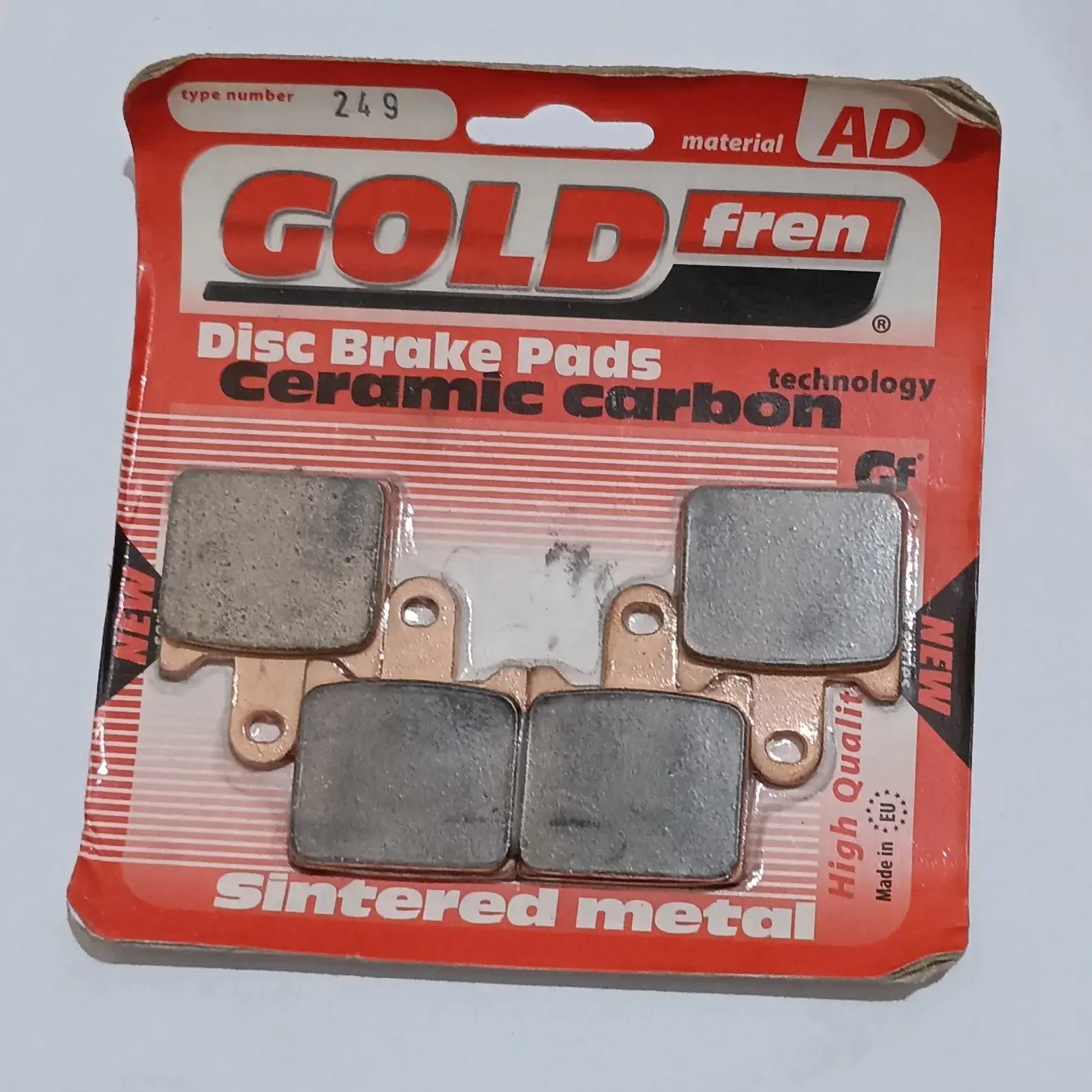 Gold fren Front Brake Pads for Kawasaki Ninja Zx 14r Abs 2013 to 2016