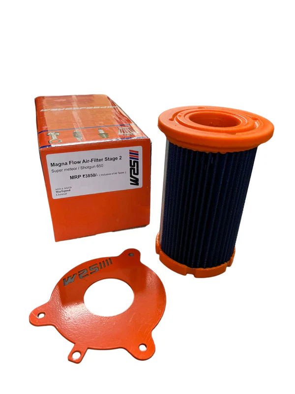 Way2Speed MagnaFlow Nano Fiber Performance Air Filter for Royal Enfield Super Meteor 650 / Shotgun 650 – Stage 2 Free Flow Intake Upgrade image 2