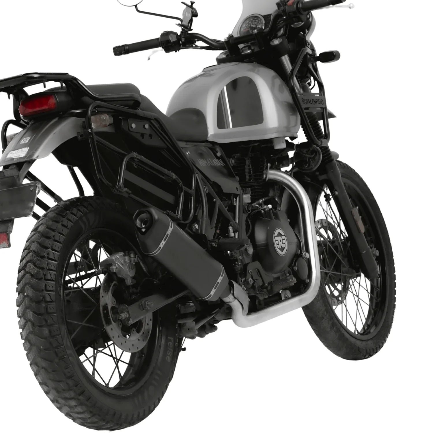 Red Rooster Vertex Exhaust for Himalayan & Scram 411 – Performance Slip-On (Polish / Black / Matte) — Polish image 5