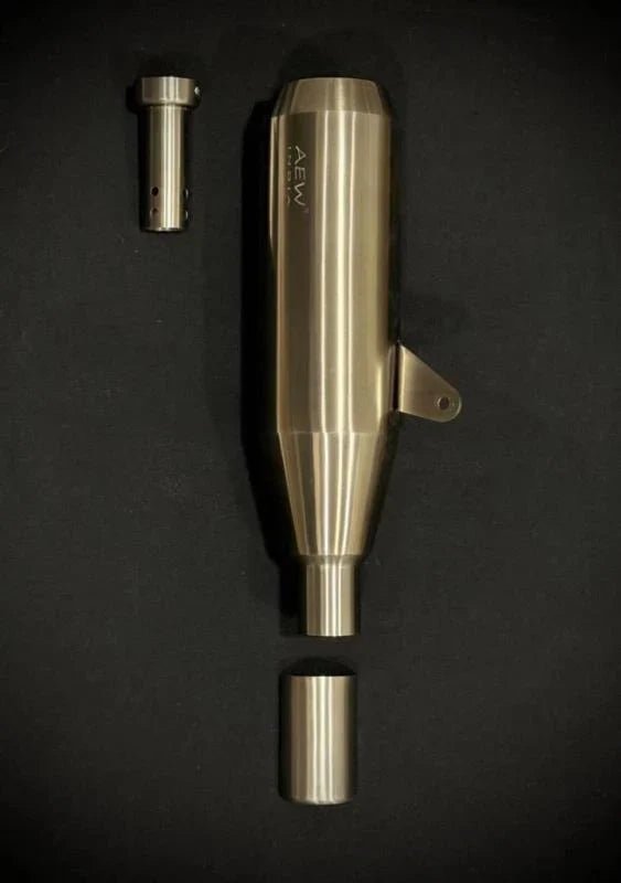 AEW EDGE Free Flow Exhaust for Royal Enfield Bear 650 | Performance Silencer | AEW Exhaust image 2