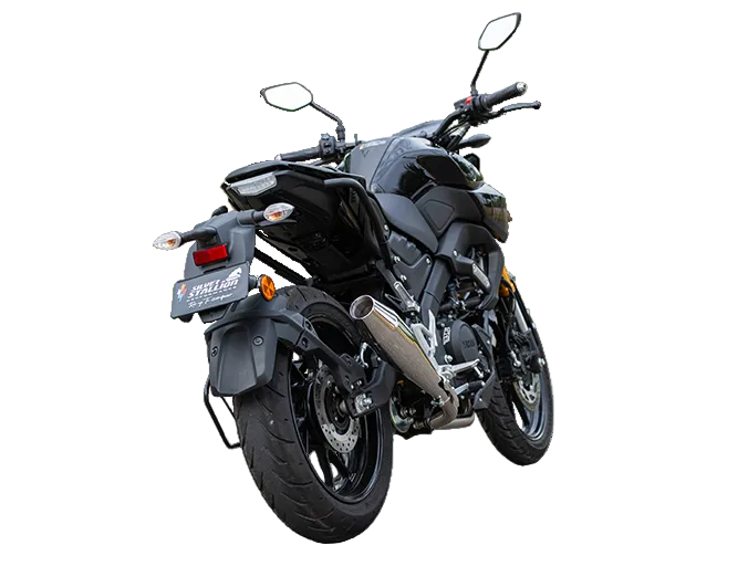 Yamaha MT-15 Storm Performance Exhaust | Silver Stallion | 11% BHP Boost | Black / Matte / Brushed — Matte image 5