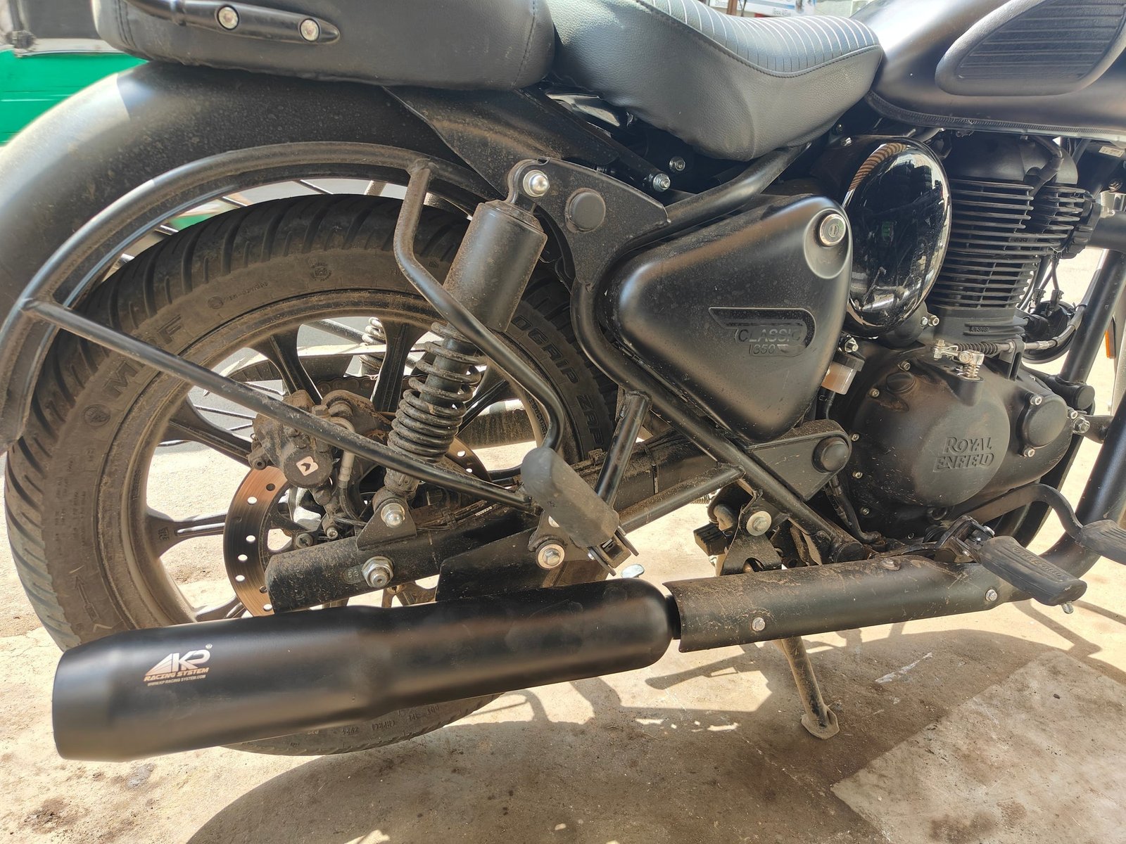 KP Racing Thor Performance Exhaust Black – Stainless Steel 304 for Royal Enfield BS3, BS4 & BS6 | Deep Sound Premium Exhaust System