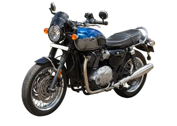 Triumph Bonneville T120 1200 Slip-On Performance Exhaust | Silver Stallion | +2.5 BHP Boost | Silver / Black Matte / Brushed — Black Matte image 4
