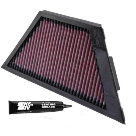 K&N KA-1406 High-Flow Washable Air Filter for Kawasaki 1400GTR, ZG1400 Concours, ZX-14 & ZZR1400 (2006–2016) – Performance Cotton Gauze Engine Filter