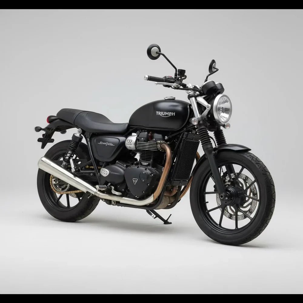 Barrel B Twinn Slip-On Exhaust for Triumph Street Twin 900 | 304 Stainless Steel Performance Exhaust image 4