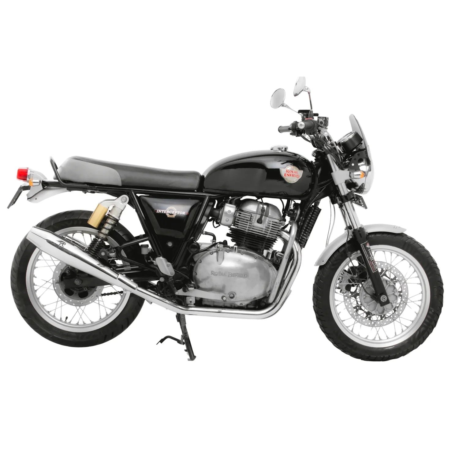 Red Rooster Stellar Exhaust for Interceptor 650 & Continental GT 650 – Performance Slip-On (Polish / Matte / Black) — Matte image 12