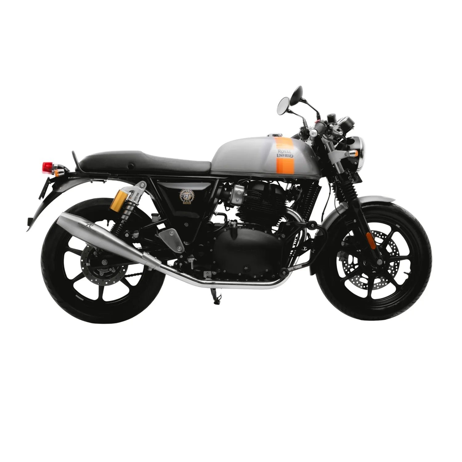Red Rooster Stellar Exhaust for Interceptor 650 & Continental GT 650 – Performance Slip-On (Polish / Matte / Black) — Matte image 4