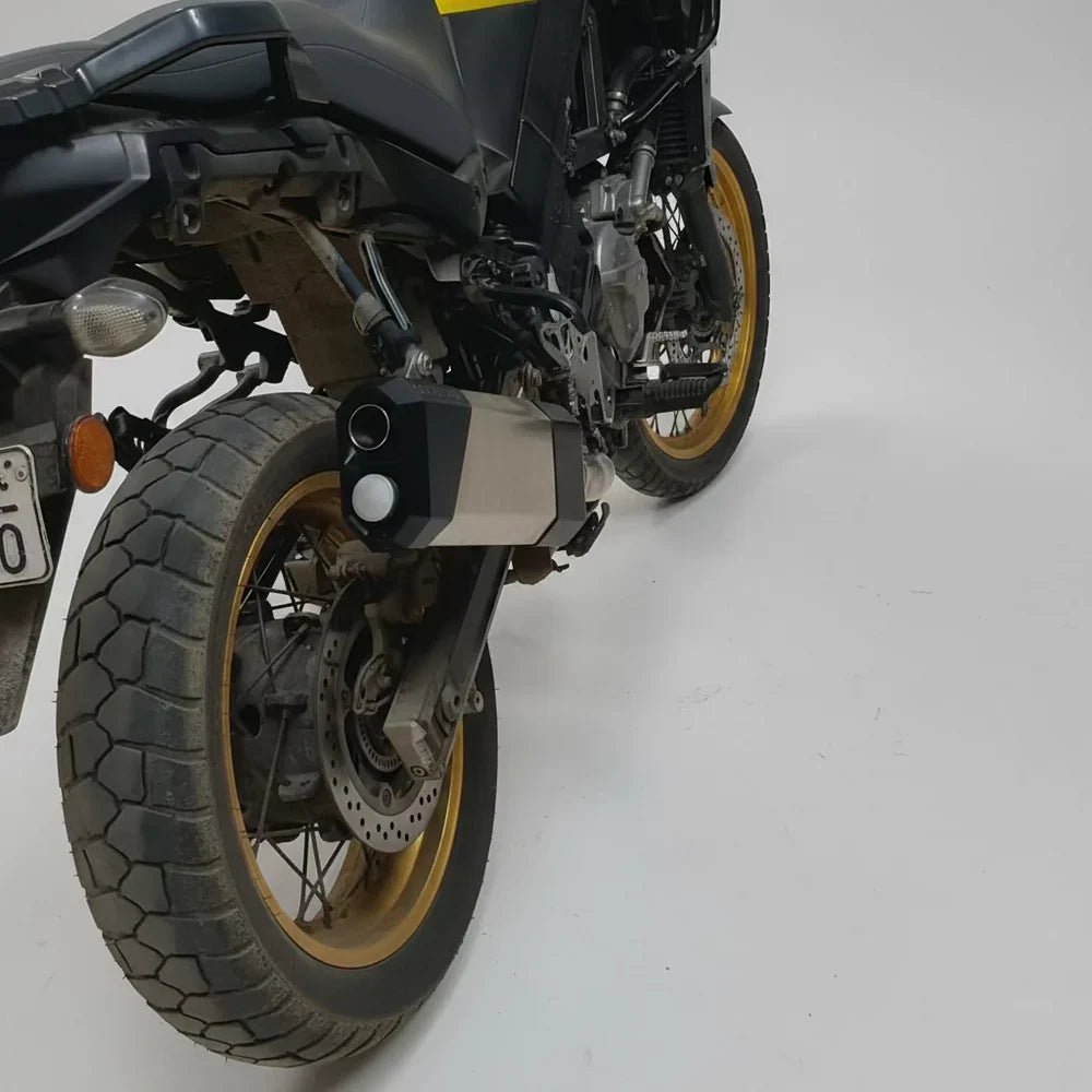 Barrel Storm Slip-On Exhaust with Mid Pipe for Suzuki V-Strom 650 | 304 Stainless Steel Performance Exhaust image 5