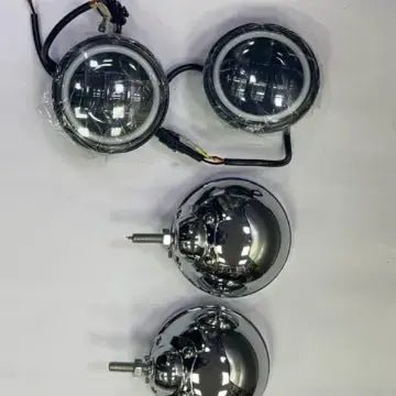 Fog Lights for Harley Davidson with Chrome Consoles