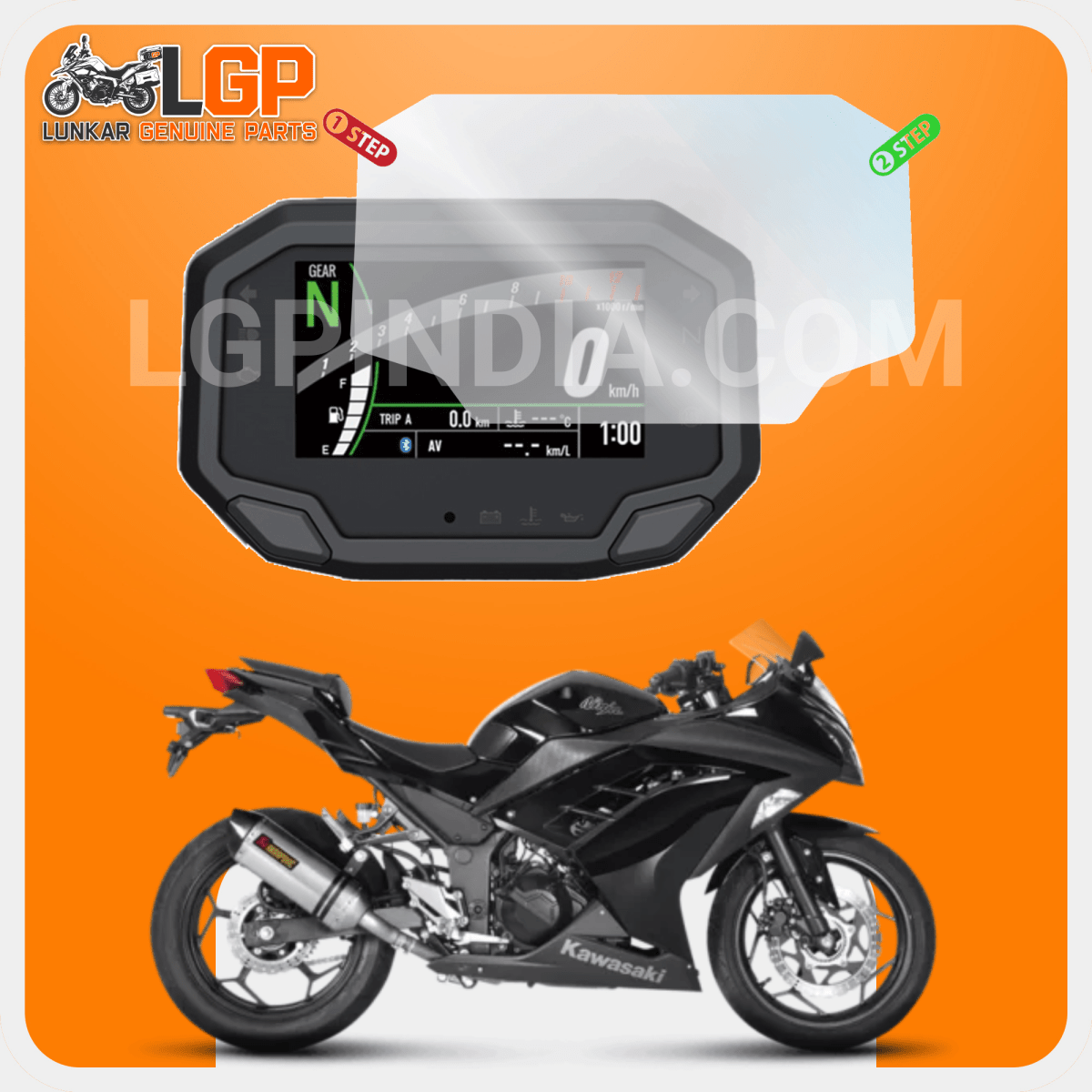 LGP SCREEN GUARD DISPLAY PROTECTOR KAWASAKI — NINJA 300 image 2