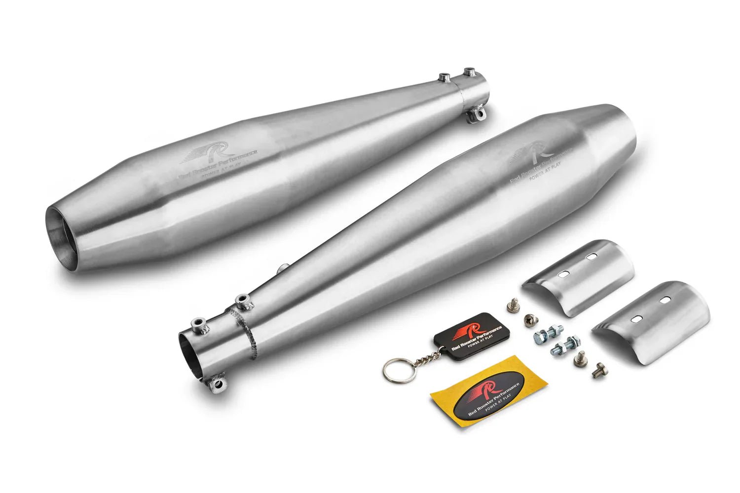 Red Rooster Stellar Exhaust for Interceptor 650 & Continental GT 650 – Performance Slip-On (Polish / Matte / Black) — Matte