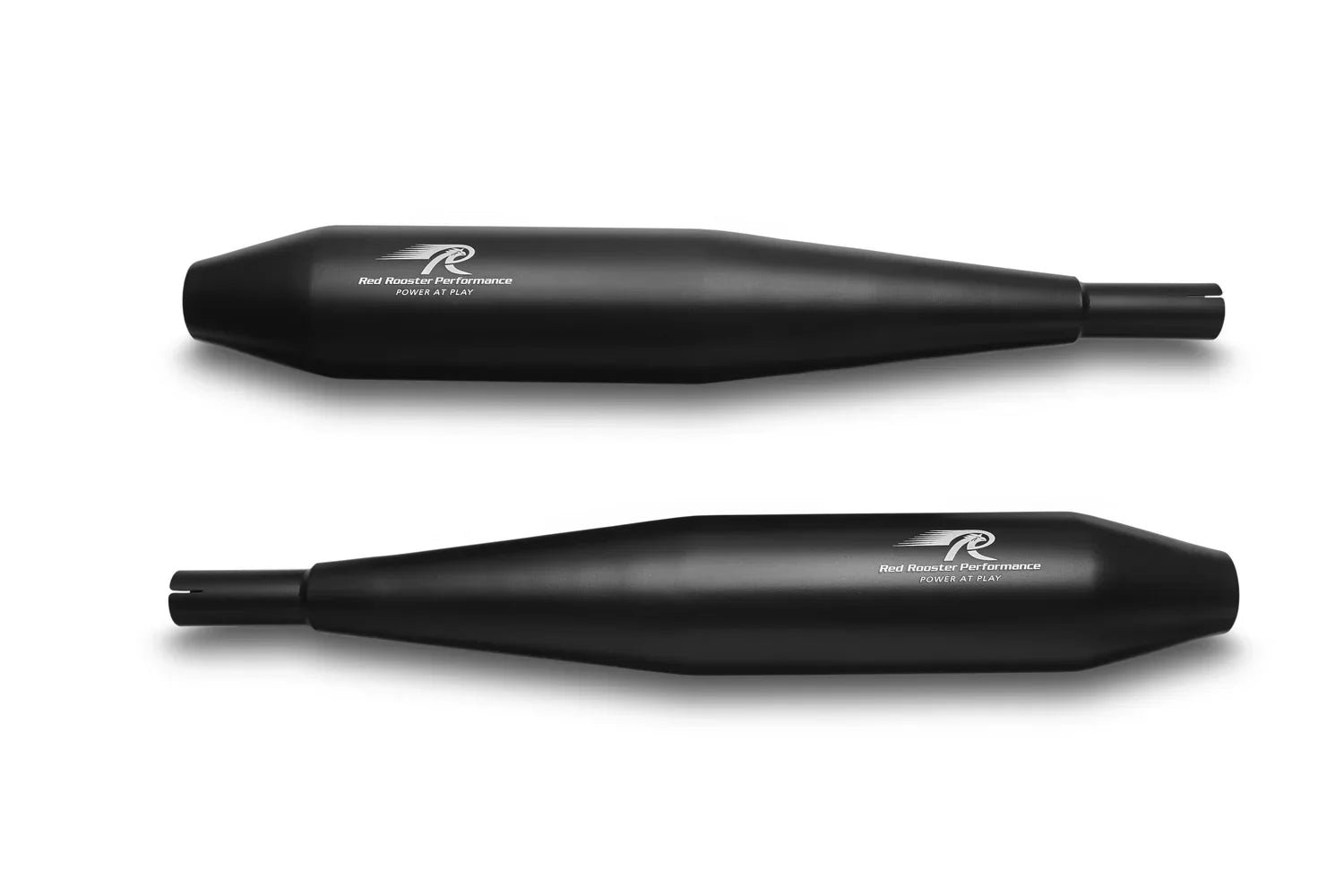 Red Rooster Celesta Pro Exhaust for Yezdi Roadster / Jawa 42 / Jawa 42 FJ / Jawa Classic (Polish / Black) — Black image 3