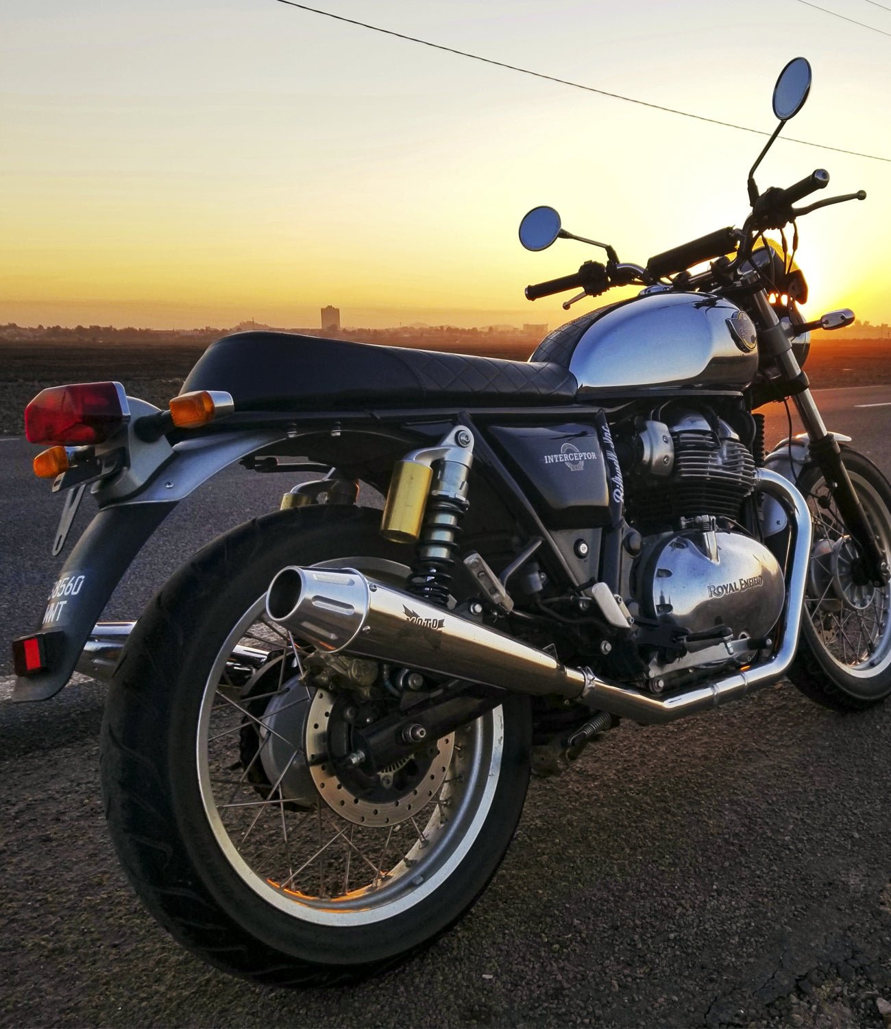 Moto Torque BOLT Performance Exhaust for Royal Enfield Interceptor 650 / Continental GT 650 | Stainless Steel Slip-On Exhaust (Pack of 2) image 2