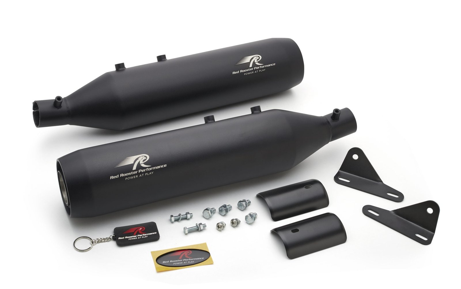 Red Rooster Astral Black Matte Exhaust for Royal Enfield Super Meteor 650 image 3