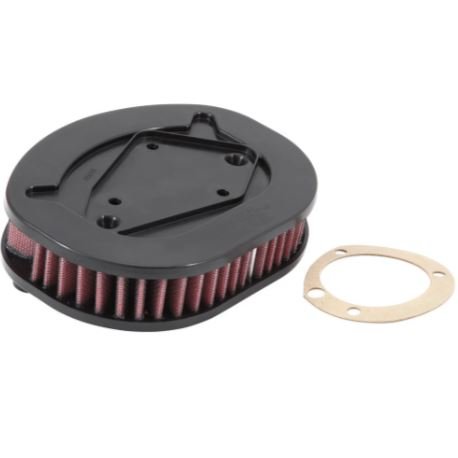 K&N HD-1212 High-Flow Air Filter for Harley-Davidson Sportster XL883 / XL1200 (2004–2022) | Iron, Forty-Eight, Roadster | Washable Lifetime Filter