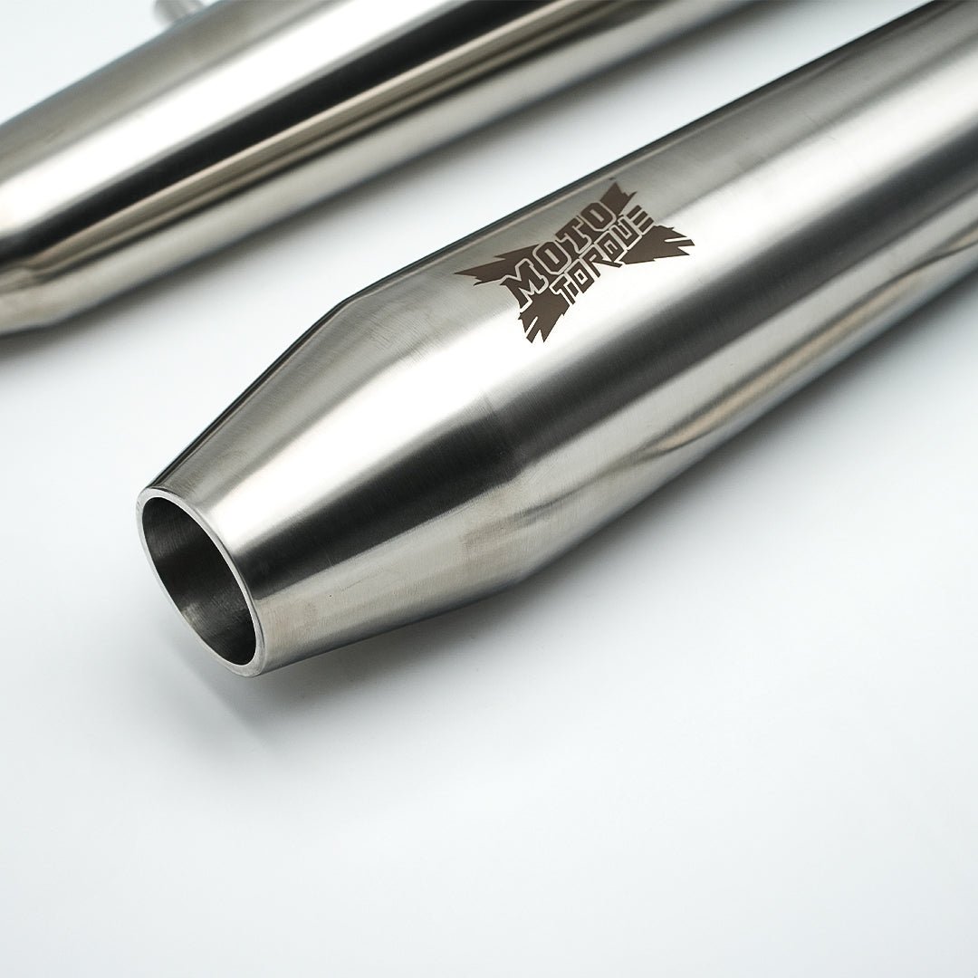 Moto Torque BOLT PRO Performance Exhaust Matte for Royal Enfield Interceptor 650 / Continental GT 650 | Free Flow Slip-On Exhaust image 3