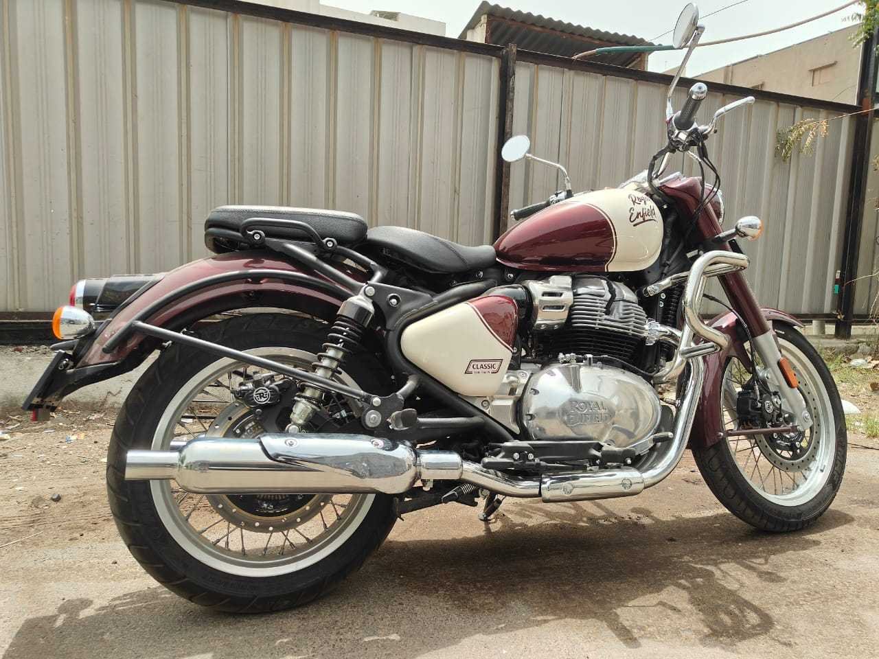 KP Racing System Replica Exhaust for Royal Enfield Classic 650 | SS304 Stainless Steel Performance Silencer with DB Killer, Heat Resistant Wool & Polished Finish