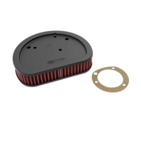 K&N HD-1611 High-Flow Lifetime Air Filter for Harley Davidson Softail & Cross Bones 96CI–103CI | Washable Performance Air Intake Filter