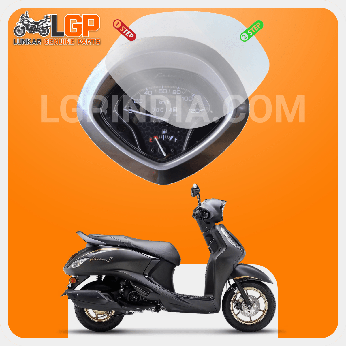 LGP SCREEN GUARD DISPLAY PROTECTOR YAMAHA — FASCINO 125 Fi (WITHOUT BUTTON HOLE)