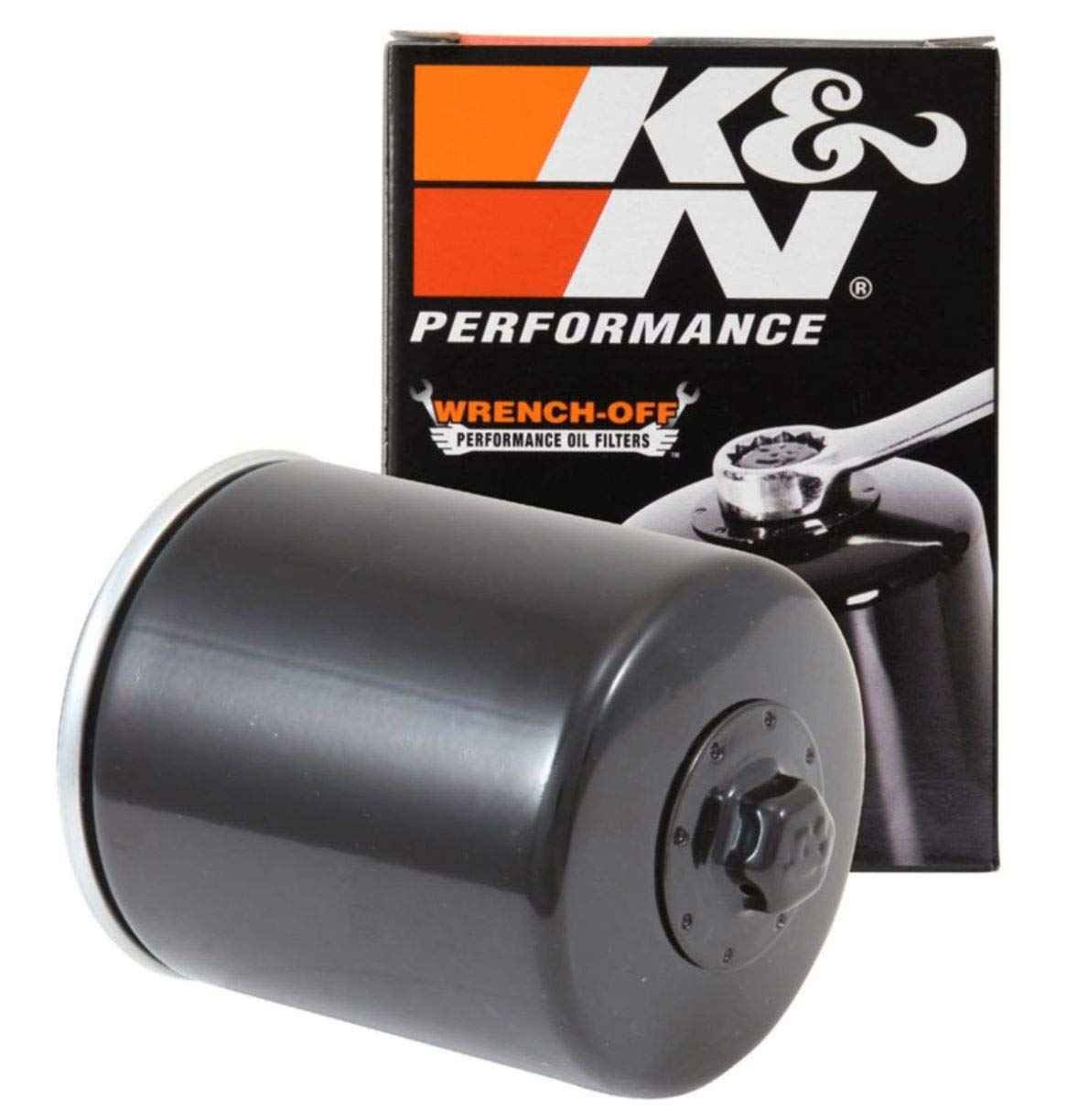 K&N KN-170 High-Performance Oil Filter for Harley Davidson Sportster & Iron 883 – Heavy Duty Spin-On Motorcycle Engine Filter with 17mm Nut