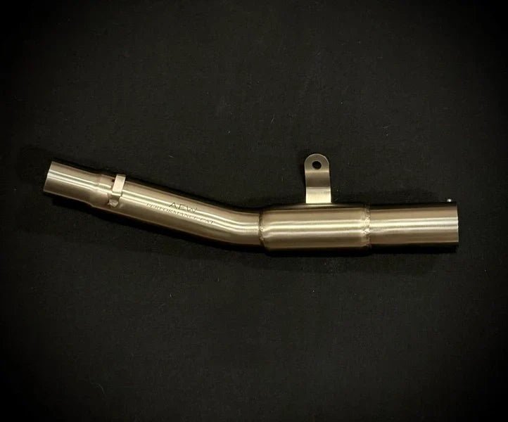 AEW Mid Pipe with Performance Catalytic Converter for Royal Enfield Bear 650 | High Performance Exhaust Mid Pipe image 2