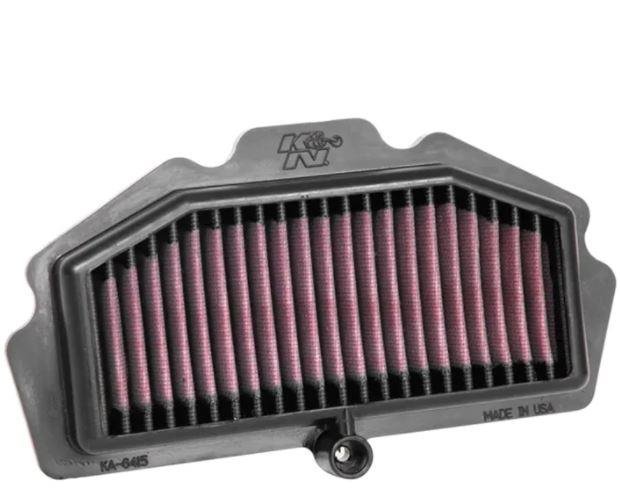 K&N High Flow Replacement Air Filter for Kawasaki 650 Series (Versys 650, Ninja 650, Z650, Vulcan S 2016+) | Washable Performance Air Filter