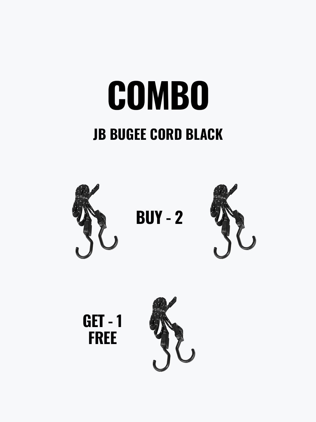 Jb Bungee Cord Black Buy 2 Get 1