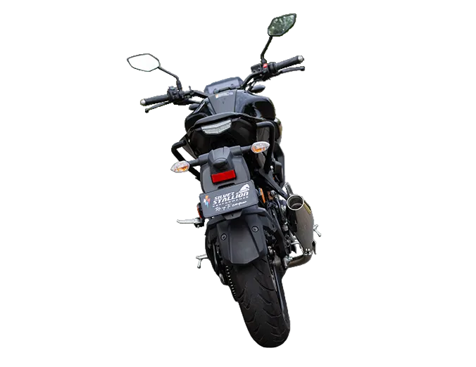 Yamaha MT-15 Storm Performance Exhaust | Silver Stallion | 11% BHP Boost | Black / Matte / Brushed — Brushed image 6