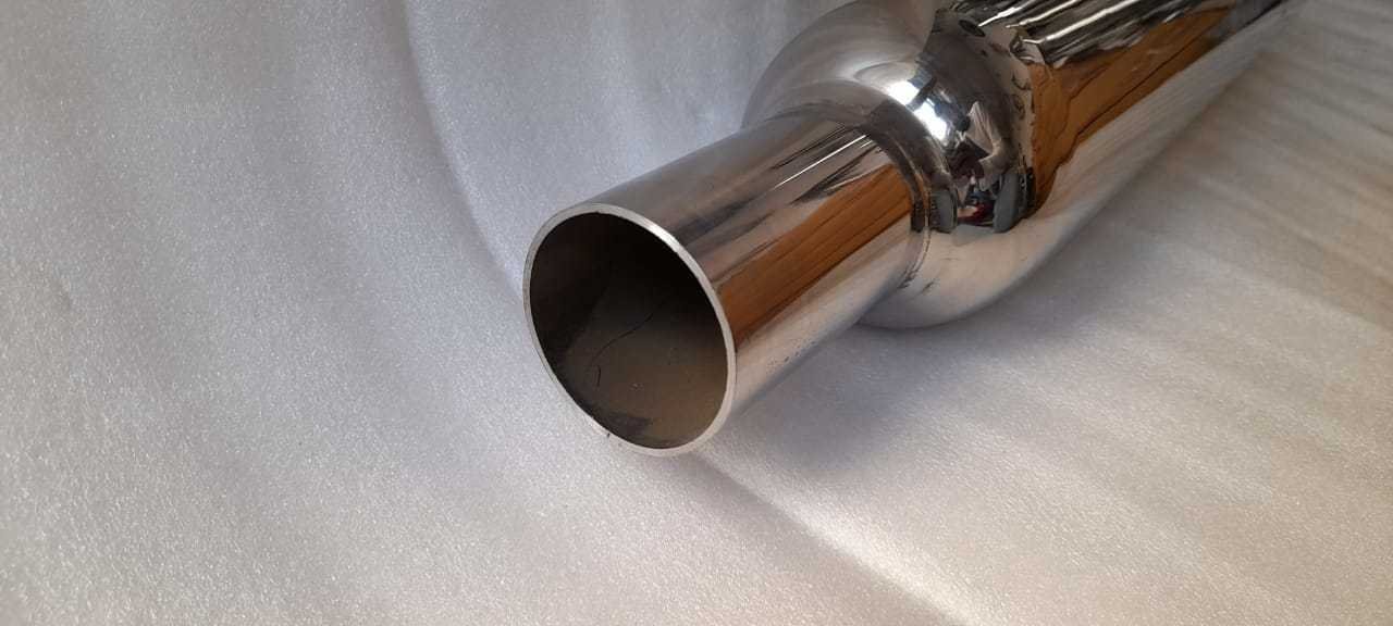 KP Racing System Replica Steel Exhaust for Royal Enfield Classic 350 Reborn | SS304 High Strength Performance Silencer with Lifetime Rust Warranty image 2