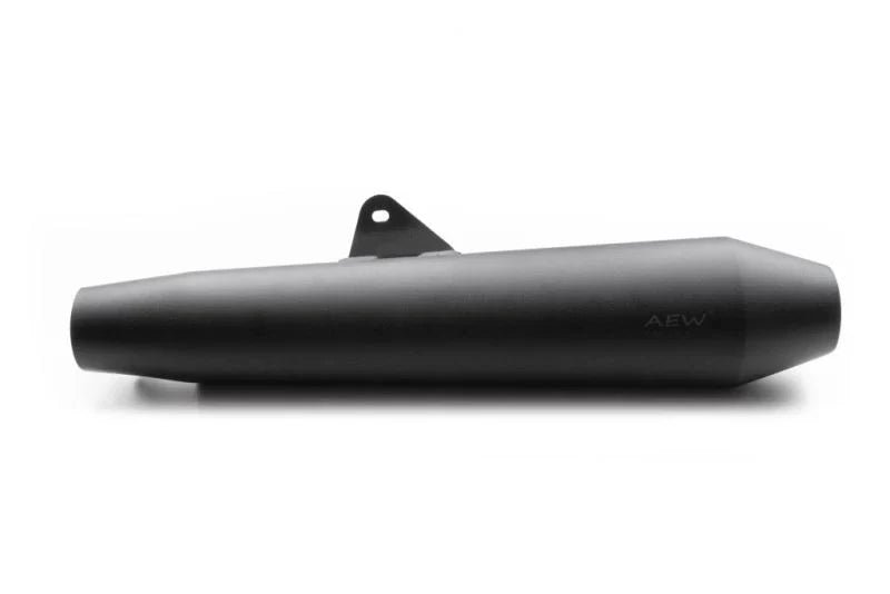 AEW TE 102 Megaphone Performance Exhaust for Interceptor 650 / Continental GT 650 | Black, Stainless Steel & Mirror Polish — Mild Steel Heat Resistant Black image 7