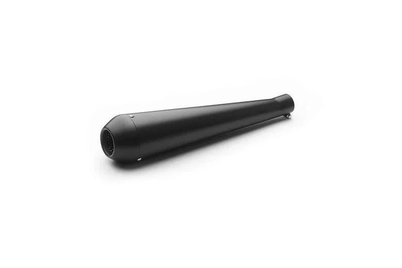AEW Megaphone Exhaust Silencer for Royal Enfield Motorcycles | Mild Steel Chrome, Heat Resistant Full Black & Stainless Steel Matt Polish | AEW Performance Exhaust — Stainless Steel Matt Polish image 3