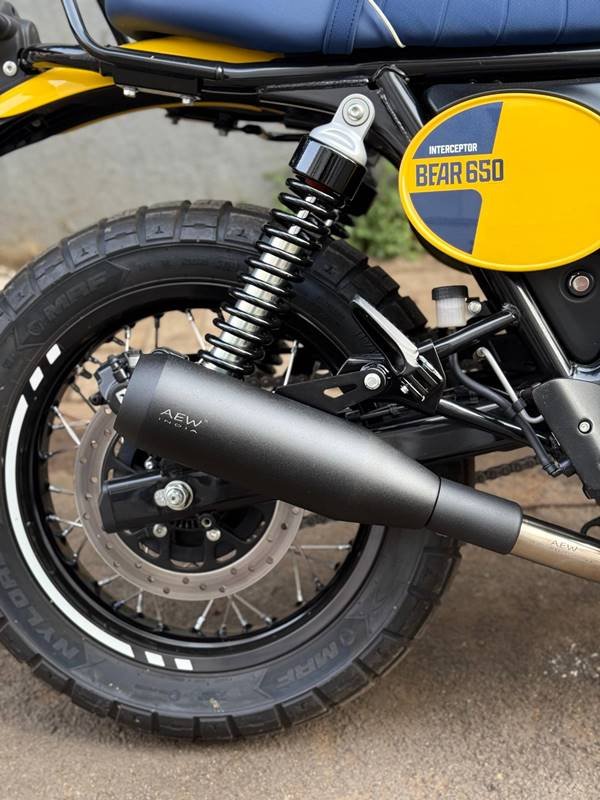 AEW Edge SS Black Performance Exhaust for Royal Enfield Bear 650 | Stainless Steel Free Flow Exhaust image 4