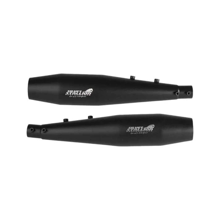 Silver Stallion Performance (SSP) Exhaust for Royal Enfield Interceptor 650 / Continental GT 650 Twin – Full System Performance Exhaust (Polished / Black / Brushed Finish) — Polished image 2