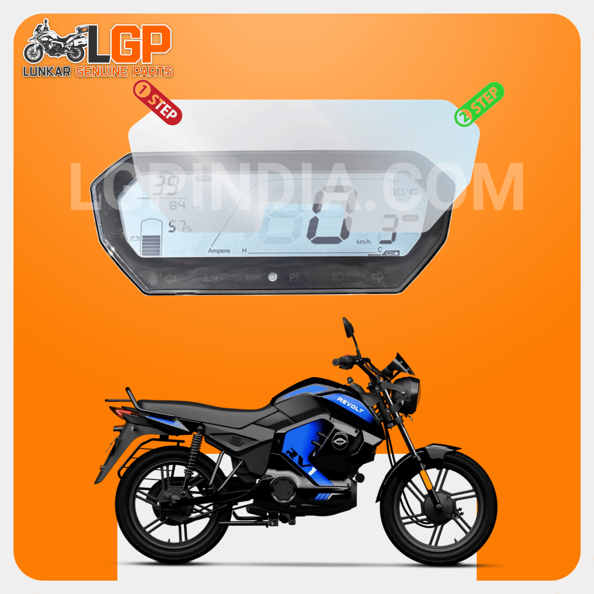 LGP SCREEN GUARD DISPLAY PROTECTOR REVOLT — REVOLT RV 400 / RV 400 BRZ