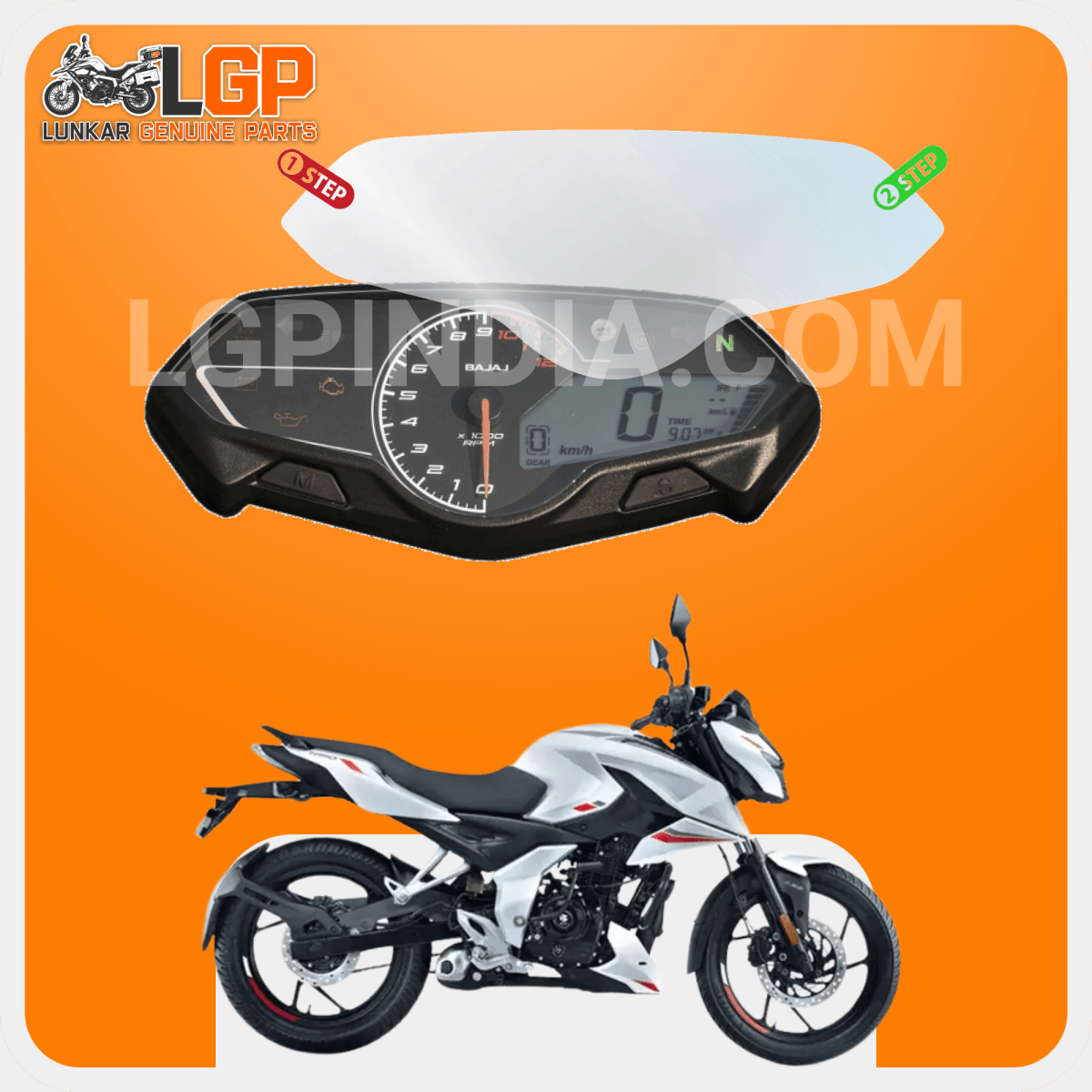 LGP SCREEN GUARD DISPLAY PROTECTOR BAJAJ — PULSAR NS / RS 200 image 6