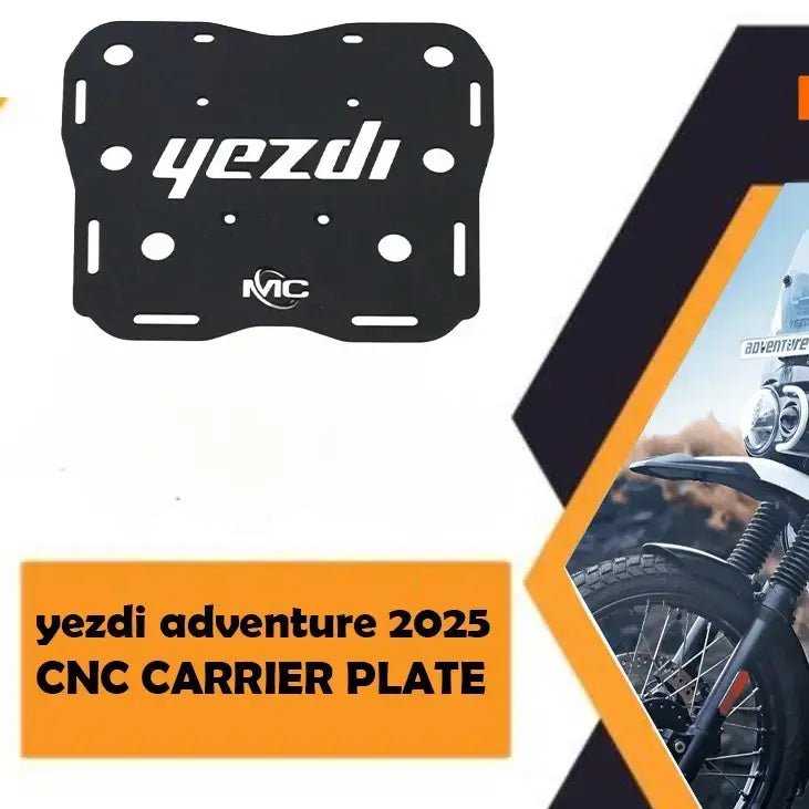Yezdi Adventure 2025 cnc carrier plate