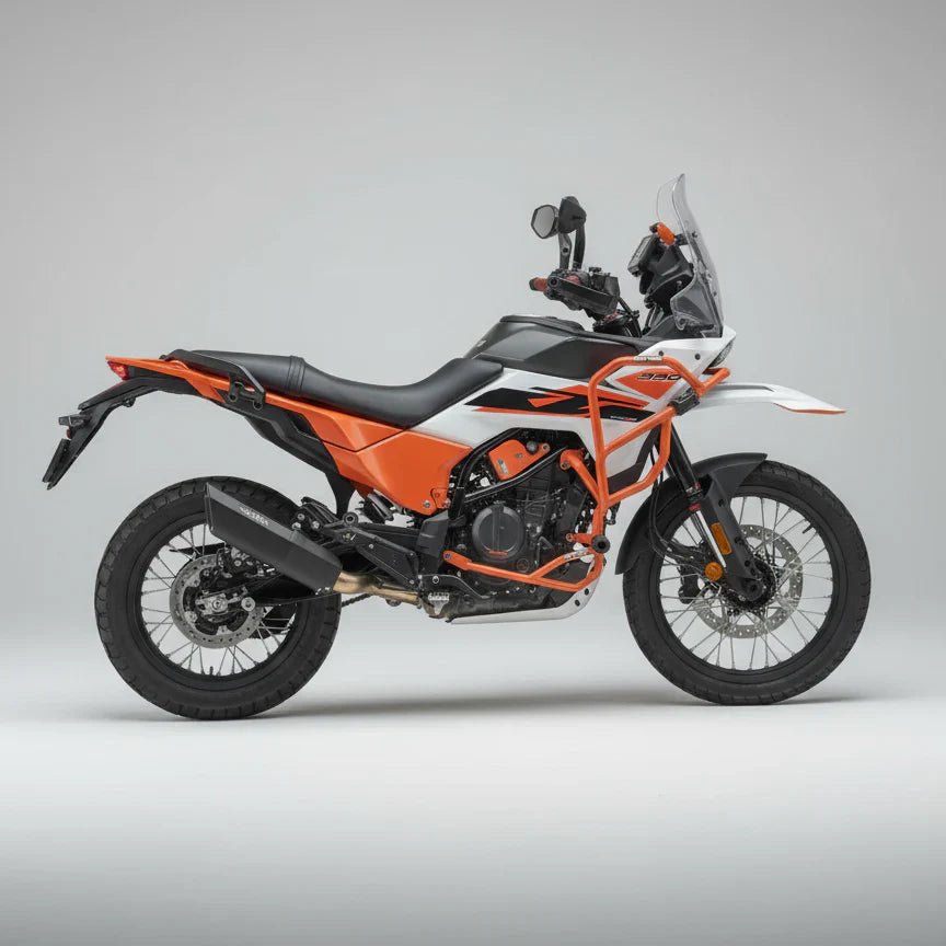 Barrel Rogue 2.0 Slip-On Exhaust with Link Pipe for KTM Adventure S/X 390 (2025) | 304 Stainless Steel Performance Exhaust image 5