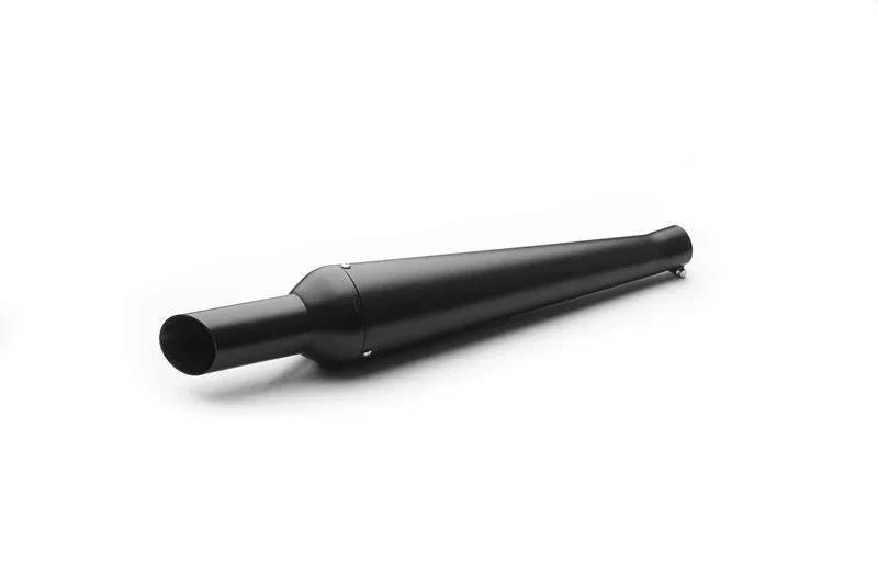 AEW New Monster Performance Exhaust Silencer for Royal Enfield Motorcycles | Chrome, Black Chrome, Full Black & Stainless Steel Matt Polish | AEW — Mild Steel Heat Resistant Black Chrome image 3